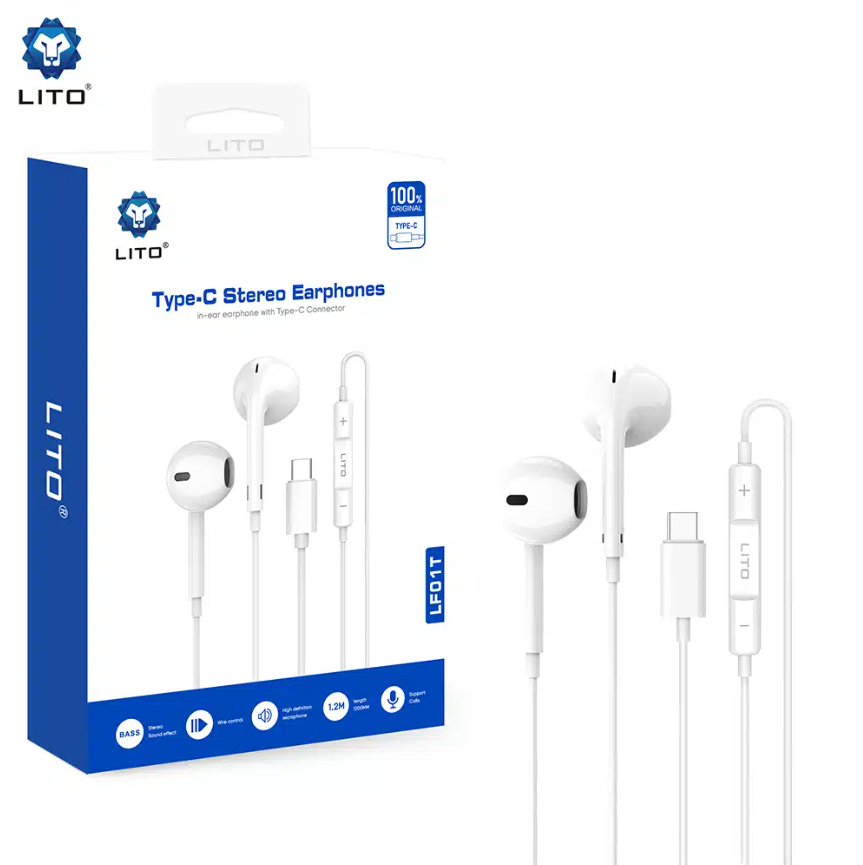 LITO LF01T Type-C Stereo Earphones - Image 3