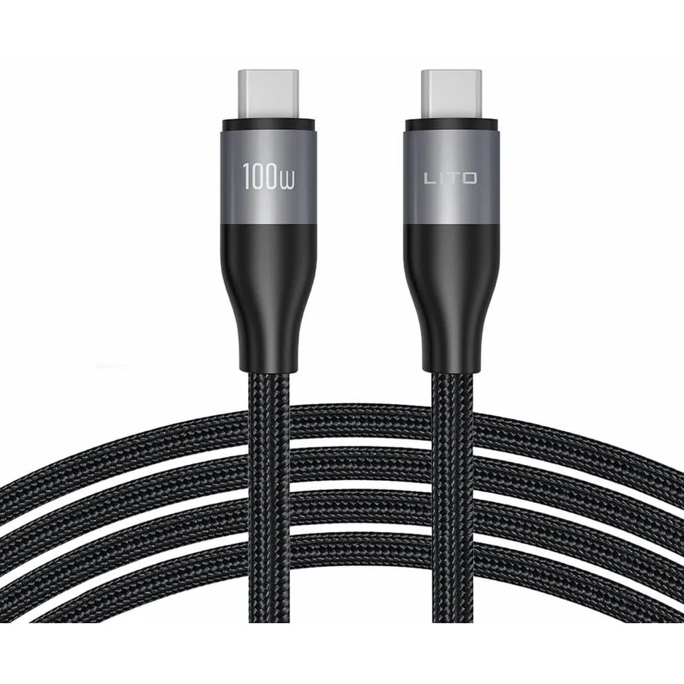 LITO LD23 6A 100W Fast Charging Metal Type C Cable - Image 2