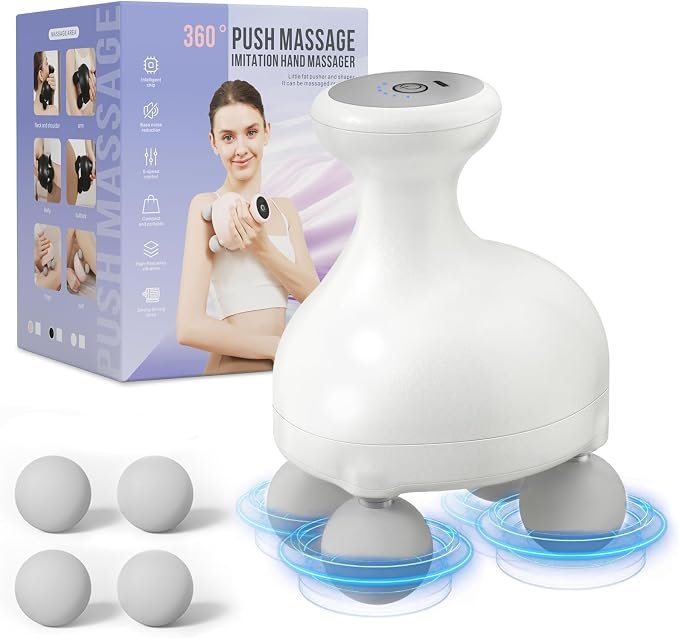 360° Push Massage Hand-Imitation Body Shaper , Portable 6-Speed Vibration Massager - Image 4