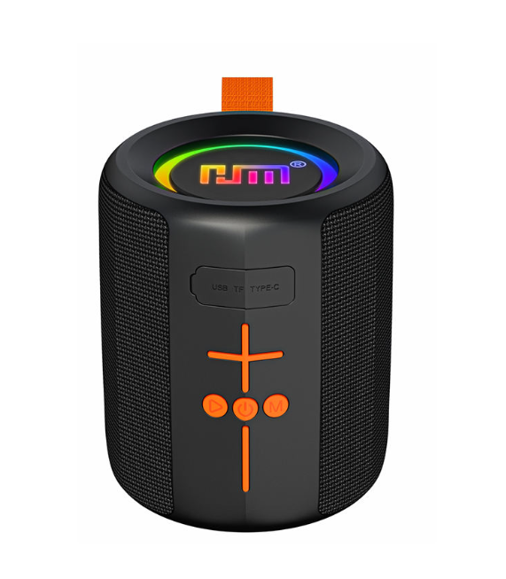 HM-849 Portable RGB Waterproof Bluetooth Speaker with FM Radio, TF & USB Support