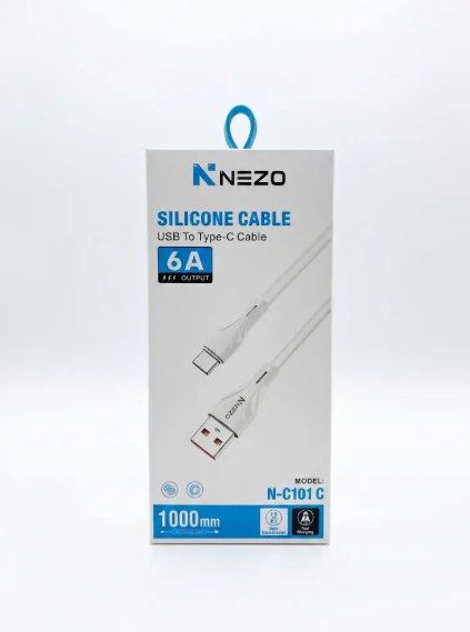 NEZO N-C101C usb to type c 1000mm data cable 6A - Image 2