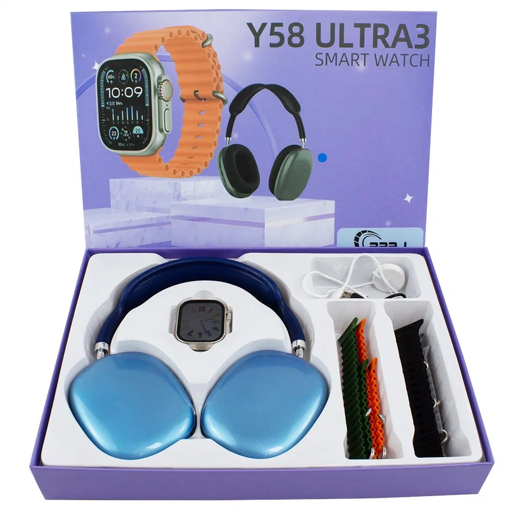 Y58 Ultra3 HD Smartwatch + Wireless Headphones Combo - Image 4